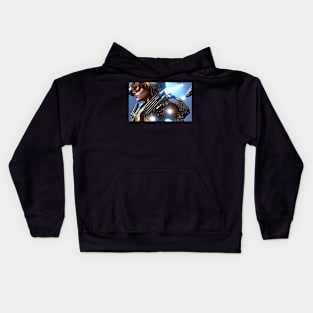 Seamless Futuristic Mech VIII Kids Hoodie